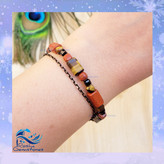 دستبند زنانه جاسپر و چشم ببر