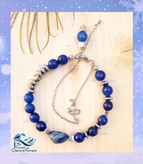 دستبند سنگ لاجورد و جید