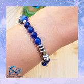 دستبند سنگ لاجورد و جید