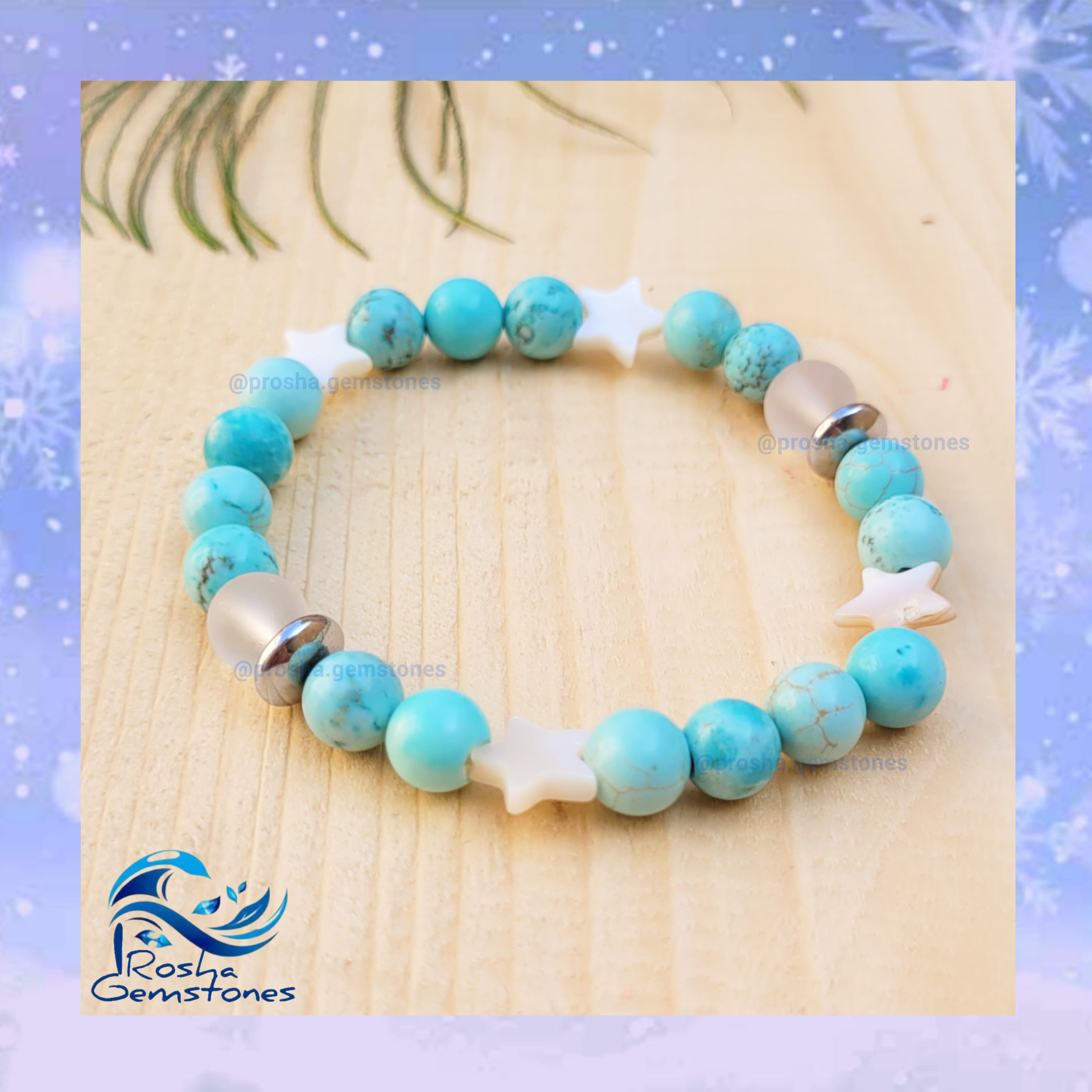 دستبند تمام فیروزه مصری