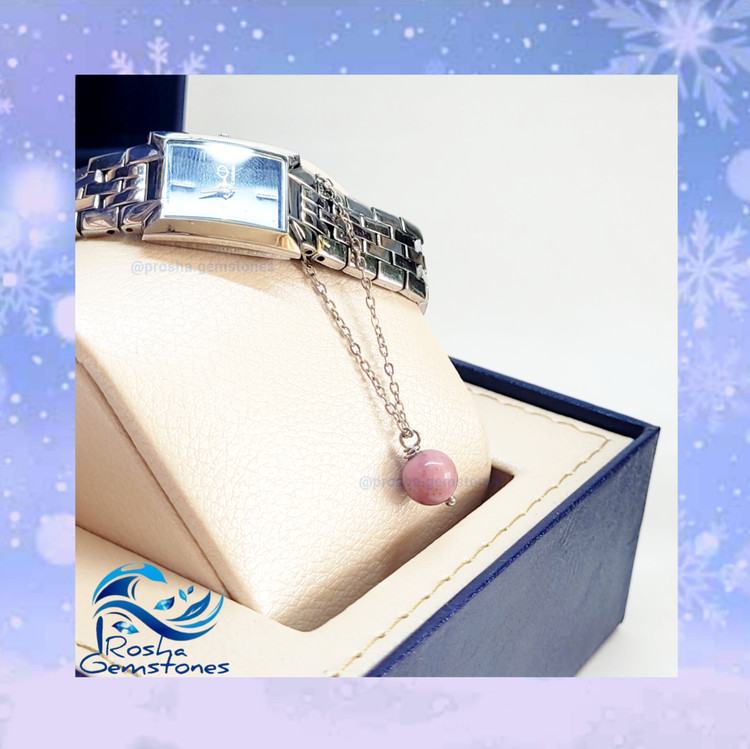 آویز رودونیت صورتی